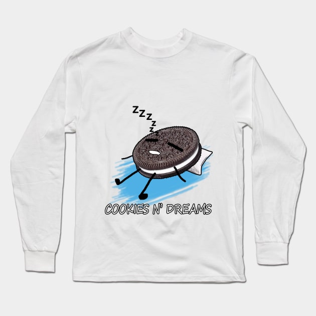 Cookies N' Dreams! Good night! Long Sleeve T-Shirt by giovanniiiii